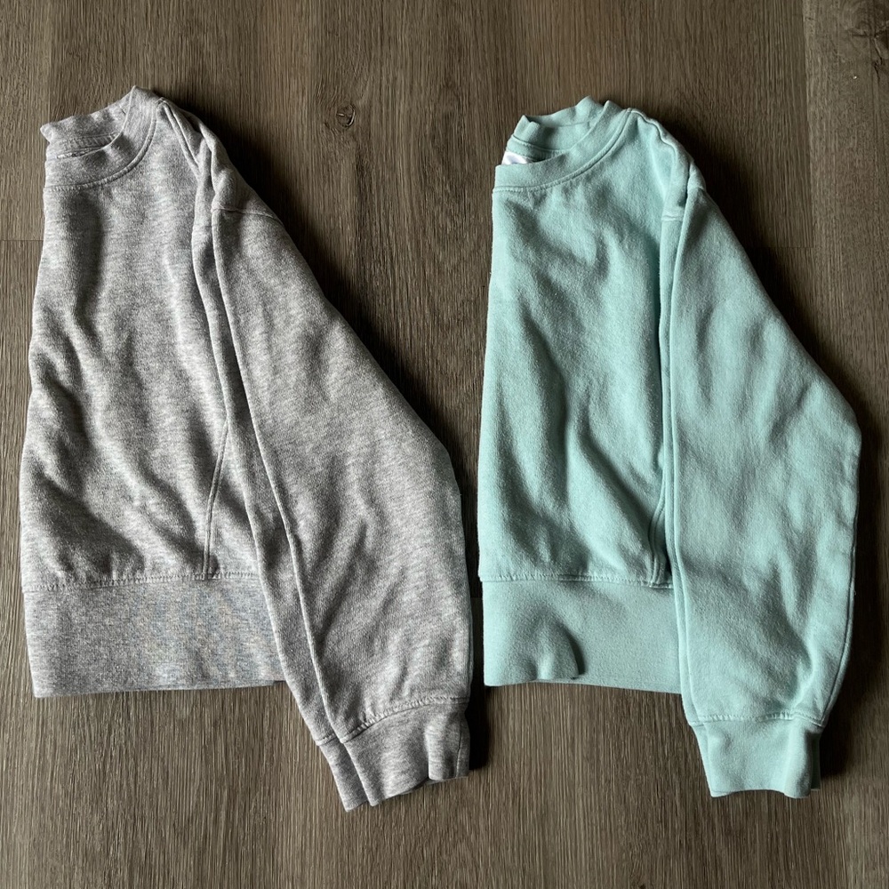 Athletic Works Girls Bundle 2pc Crewneck sweatshirts size 6
